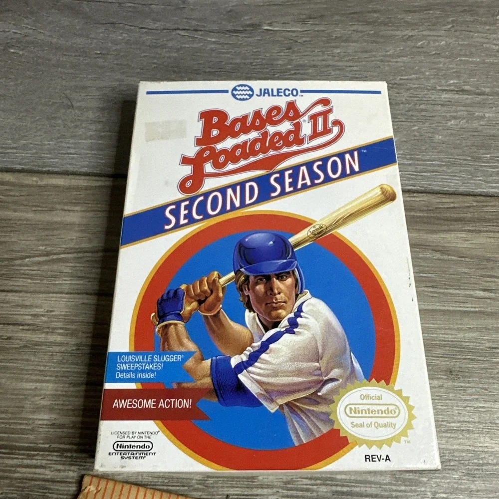 Bases Loaded II: Second Season Nintendo NES COMPLETE w/ Box manual game‎
